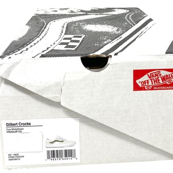 VANS Gilbert Crocket Shoes Women's Skate White Suede Low Sneakers VN0A5JIF133 - Picture 10 of 10